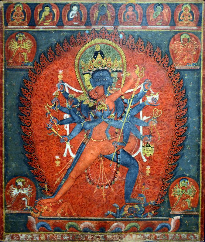 04-1 Chakrasamvara and Vajravarahi, 1575-1600, Nepal - New York Metropolitan Museum Of Art